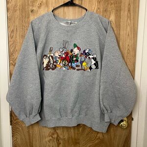 Looney Tunes Grey Classic Crew neck Sweatshirt